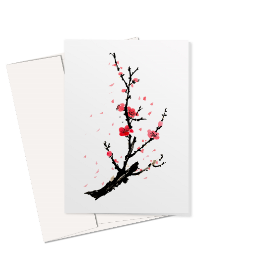 Plum Blossom 2 Greeting Card 2024